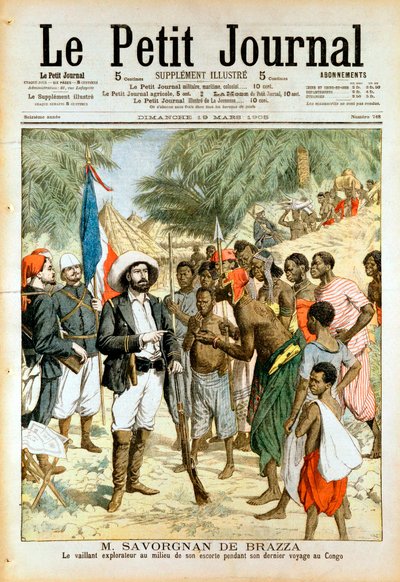 Pierre-Paul-Francois-Camille Savorgnan de Brazza, Franse ontdekkingsreiziger en oprichter van Brazzaville, 1905 door Unbekannt