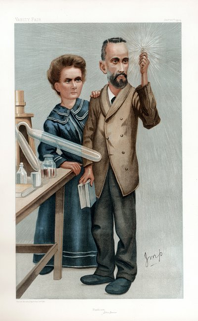 Pierre en Marie Curie, Franse Natuurkundigen door Unbekannt