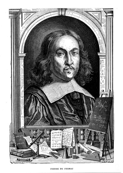 Pierre de Fermat, 17e eeuwse Franse wiskundige, 1870 door Unbekannt