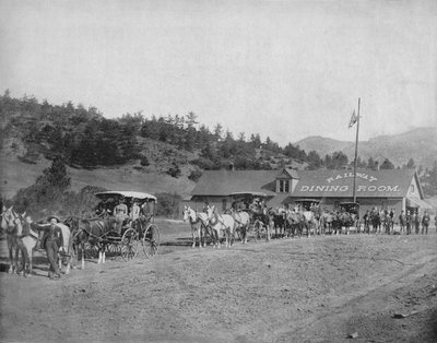 Pikes Peak Col. Tolweg, ca. 1897 door Unbekannt