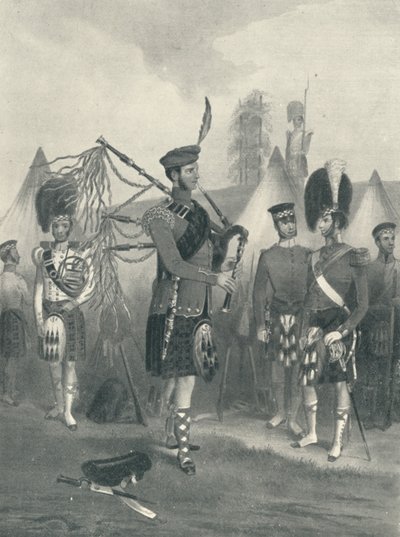 Doedelzakspeler, 93e Sutherland Highlanders, 19e eeuw door Unbekannt