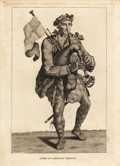 Pijper van een Hooglandregiment door Unbekannt