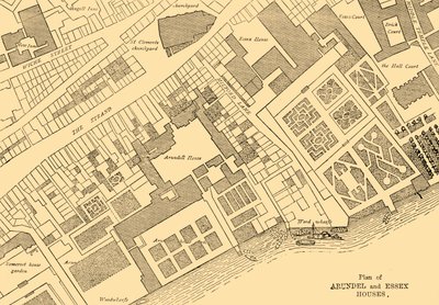 Plan van Arundel en Essex Huizen, 1881 door Unbekannt