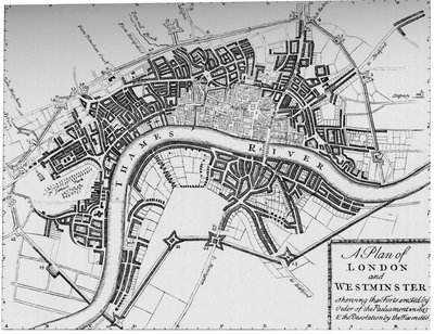 Plan van Londen en Westminster, 1749 1903 door Unbekannt