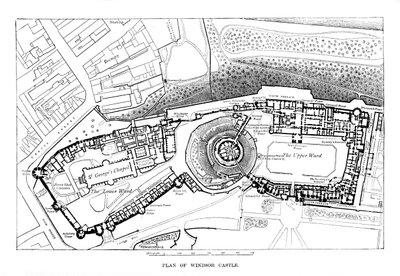 Plan van Windsor Castle door Unbekannt