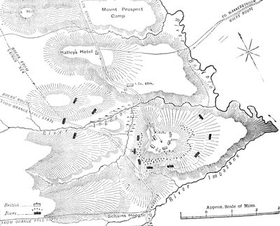 Plan van de actie op de Ingogo, 8 februari 1881, c1880s door Unbekannt