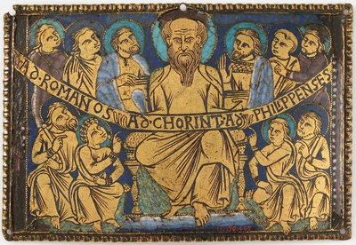 Plaquette met Sint Paulus en Zijn Discipelen door Unbekannt