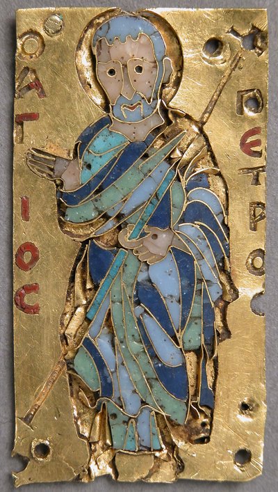 Plaquette met Sint-Pieter, Byzantijns, 11e eeuw door Unbekannt