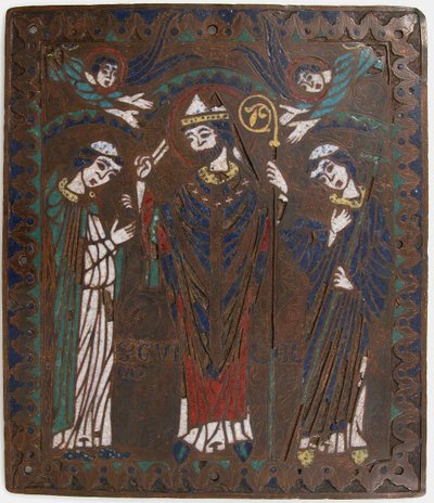 Plaquette met Sint Willem van Bourges, Frans, ca. 1218-25 door Unbekannt