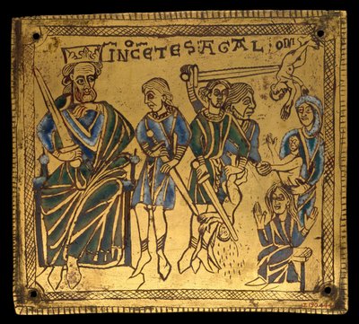 Plaquette met de kindermoord, Duits, ca. 1150 door Unbekannt