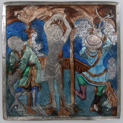 Plaquette met de geseling, Italiaans, 14e eeuw door Unbekannt