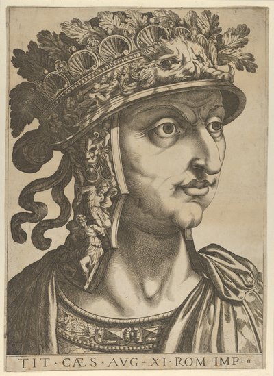 Plaat 11: Titus Vespasianus kijkt naar rechts, uit 