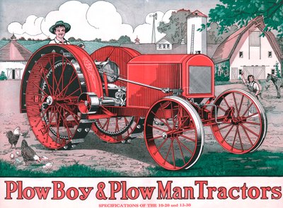 PlowBoy & PlowMan Tractors, c1916 door Unbekannt