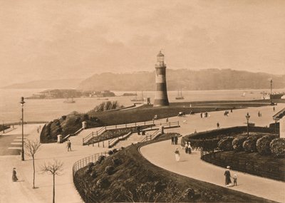 Plymouth Hoe en Sound en Monding van de Tamar door Unbekannt
