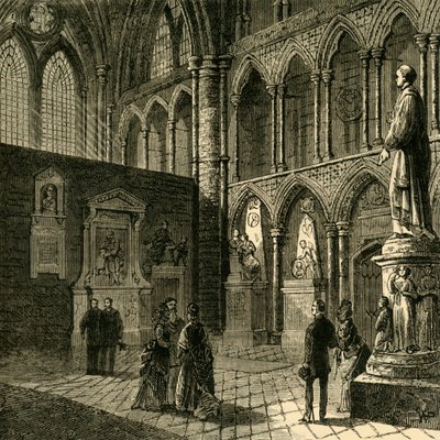 Poets Corner, Westminster Abbey, 1881 door Unbekannt