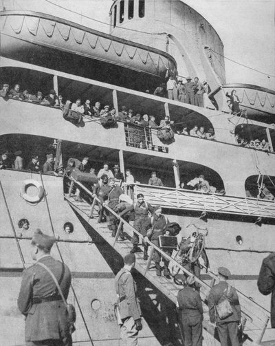 Poolse troepen om met Groot-Brittannië te vechten, 1940 door Unbekannt
