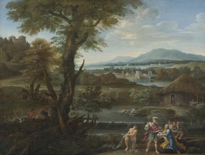 Polycrates vindt zijn ring in de vis, 17e eeuw door Unbekannt