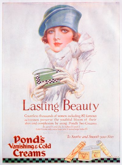 Ponds Cream advertentie, 1927 door Unbekannt