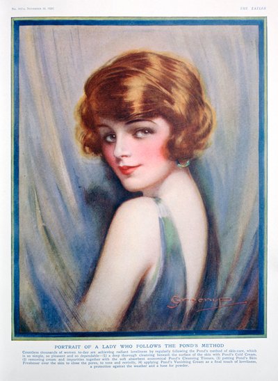 Ponds Cream advertentie, 1928 door Unbekannt