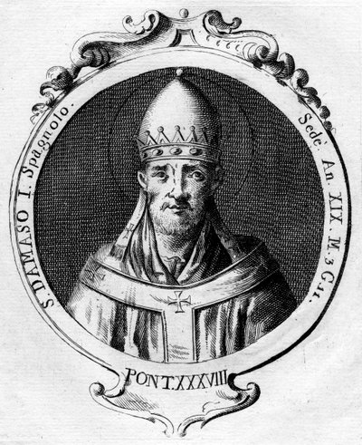 Paus Damasus I, paus van de katholieke kerk door Unbekannt