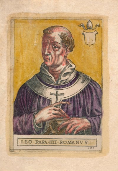 Paus Leo III door Unbekannt