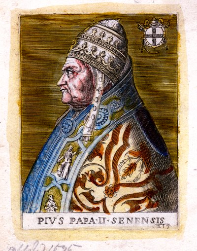 Paus Pius II, 19e eeuw door Unbekannt