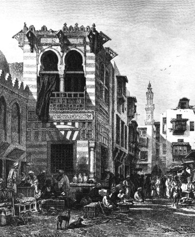 Populaire scholen in het hart van Caïro, Egypte, 1880 door Unbekannt