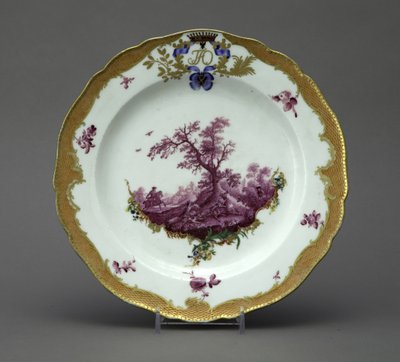 Porseleinen bord uit de Orlov-service, ca. 1770 door Unbekannt