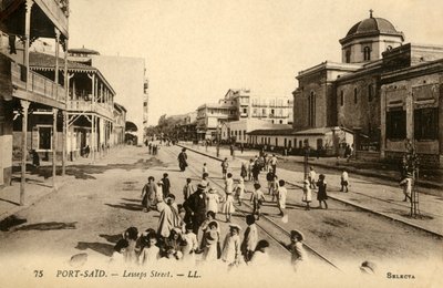 Port-Said. - Lessepsstraat. - LL., ca. 1918-ca. 1939 door Unbekannt