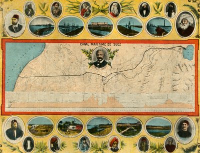 Port-Said - Het plan van het kanaal, c1918-c1939 door Unbekannt
