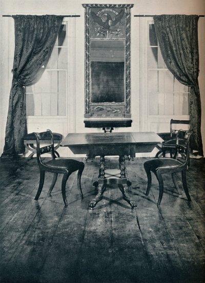 Deel van de salon van een huis in Irvington, New York, gebouwd rond 1820, 1930 door Unbekannt