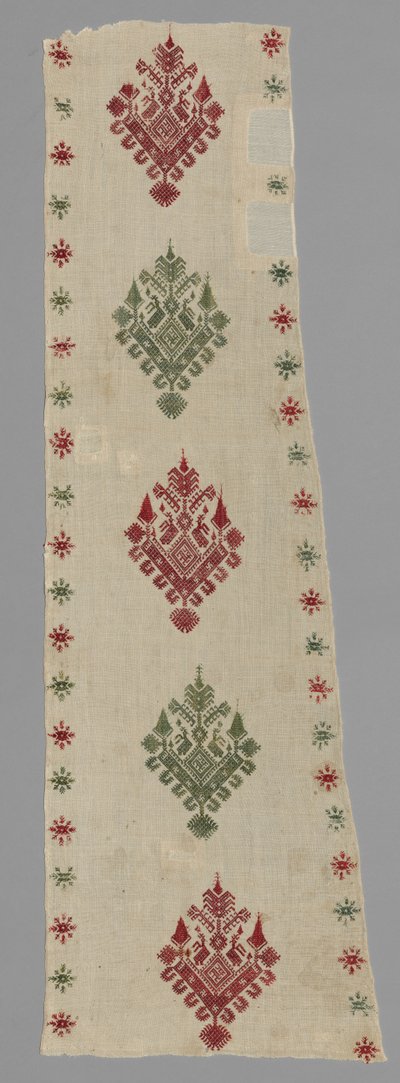 Deel van een bedtent, 1600s - 1700s door Unbekannt