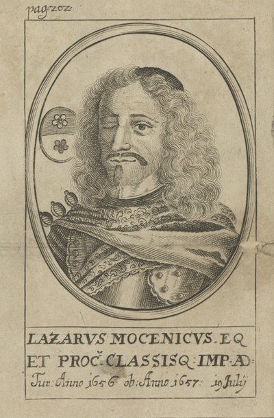 Portret van Admiraal Lazzaro Mocenigo, ca. 1720 door Unbekannt