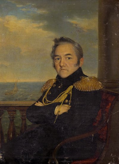 Portret van Admiraal Michail Lazarev door Unbekannt
