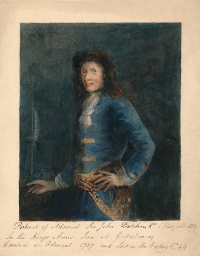 Portret van admiraal Sir John Balchin, 1832 door Unbekannt