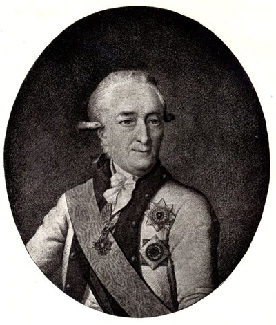 Portret van admiraal Vasiliy Chichagov 1726-1809, begin 19e eeuw door Unbekannt