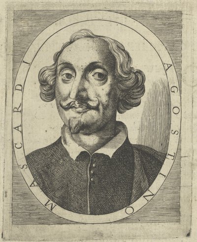 Portret van Agostino Mascardi 1590-1640, ca. 1640-1650 door Unbekannt
