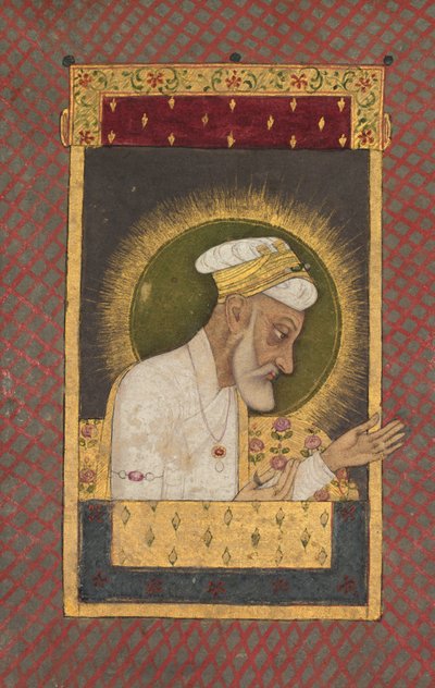 Portret van Alamgir r. 1658-1707, ca. 1700 door Unbekannt