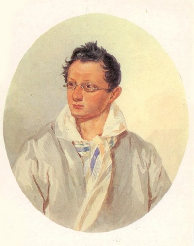 Portret van Alexander Nikolayevich Raevsky 1795-1868, 1820s door Unbekannt