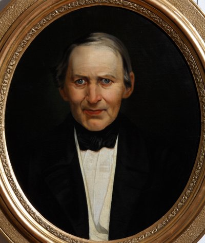 Portret van Alexander Philippovich Smirdin 1795-1857, 1857 door Unbekannt