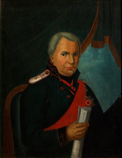 Portret van Alexander Semyonovich Shishkov 1754-1841, 1820s door Unbekannt