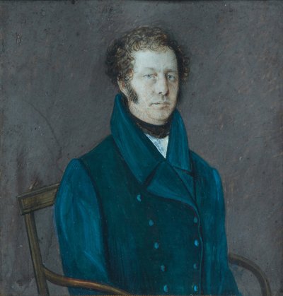 Portret van Alexey Gavrilovich Popov 1760-1857, tweede kwart van de 19e eeuw door Unbekannt