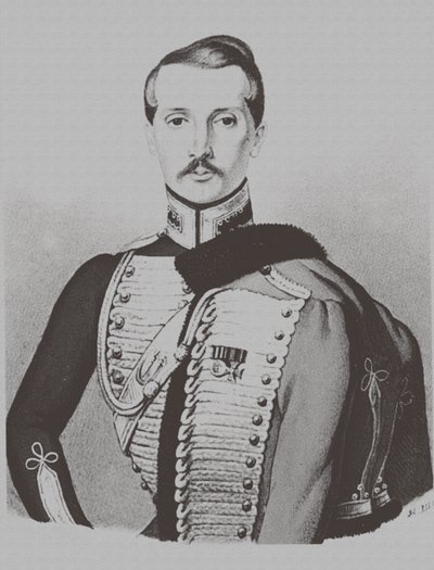 Portret van Alexey Nikolayevich Wulf 1805-1881, 1830s door Unbekannt