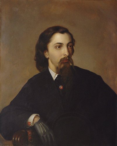 Portret van Andrey Fyodorovich Likhachov 1832-1890 door Unbekannt