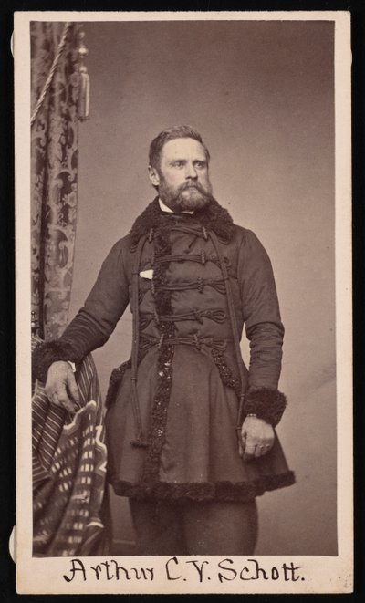 Portret van Arthur Carl Victor Schott 1814-1875, voor 1875 door Unbekannt