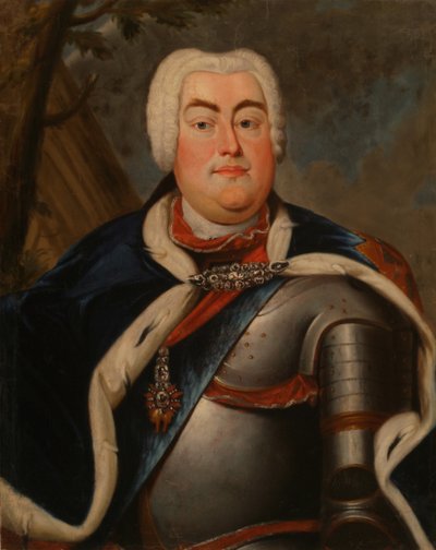 Portret van Augustus III van Polen door Unbekannt