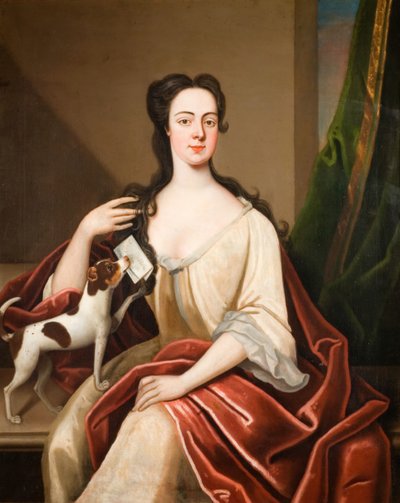 Portret van Barbara Lister, 1740-1750 door Unbekannt