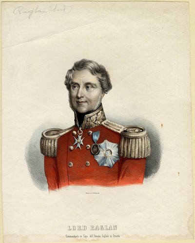 Portret van Baron Raglan, 1854 door Unbekannt