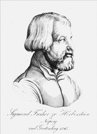 Portret van Baron Sigmund von Herberstein, ambassadeur in Polen en Rusland, 1547 door Unbekannt