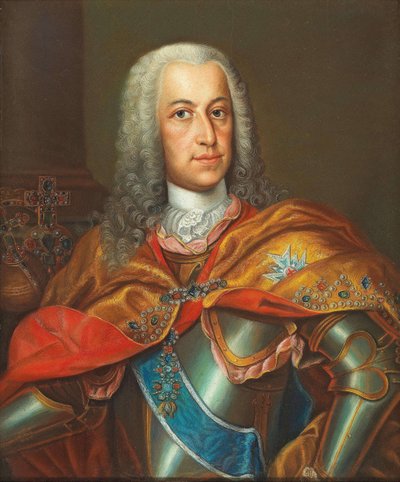 Portret van Karel VII, Heilige Roomse Keizer 1697-1745, Eerste helft van de 18e eeuw door Unbekannt